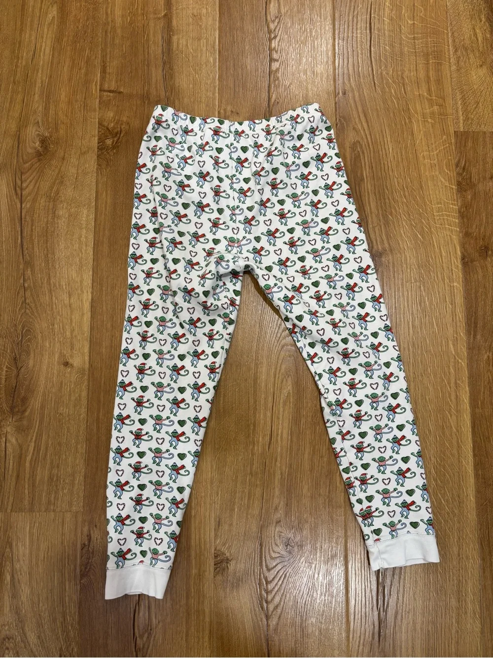 Roller Rabbit Christmas Heart Monkey Pajamas Pants